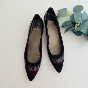 Stuart Weitzman Tier Cola Suede Kitten Heels